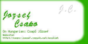jozsef csapo business card